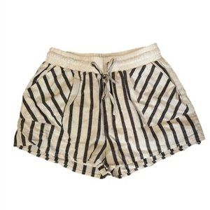 strips lined white and gray summer Women shorts in size small